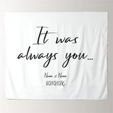 Lofaris Personalized Modern Minimalist Wedding Backdrop for Ceremony